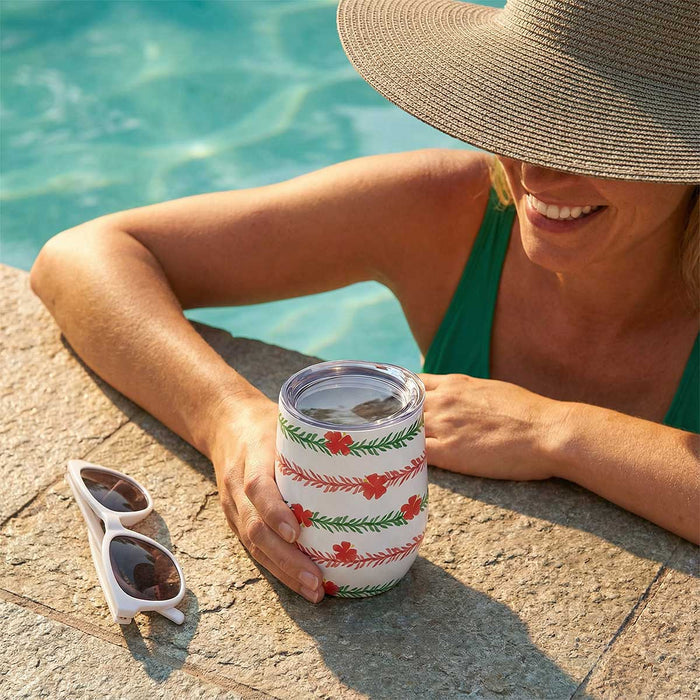 12oz Floral Rhythm Wine Tumbler