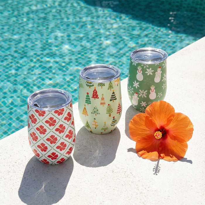 12oz Starlit Pines Wine Tumbler