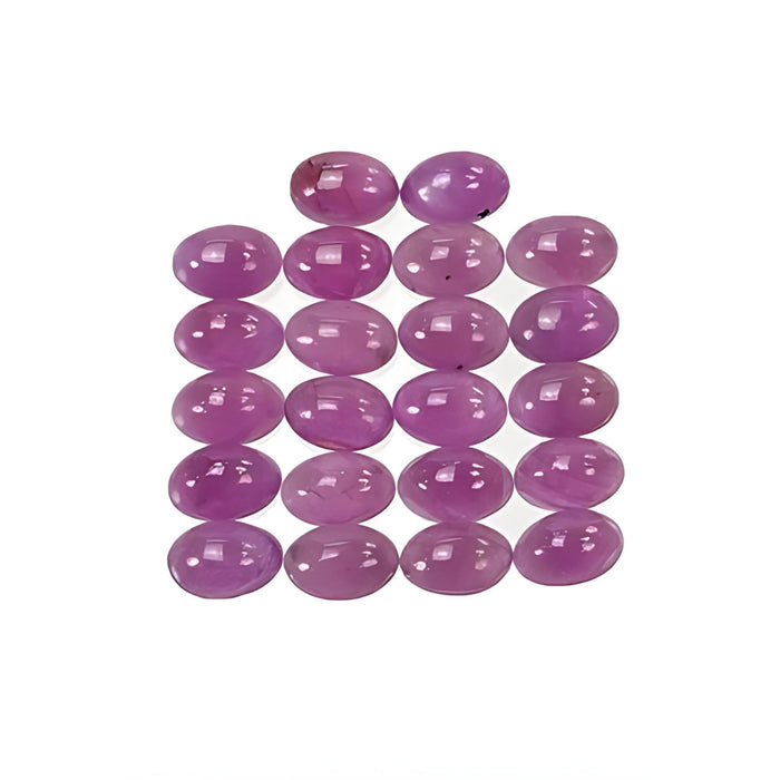 pink sapphire oval cabochon