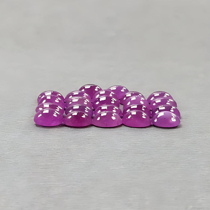 16.45cts Pink Sapphire Gemstone Cabochon Natural Untreated Oval 6*4mm 22pcs