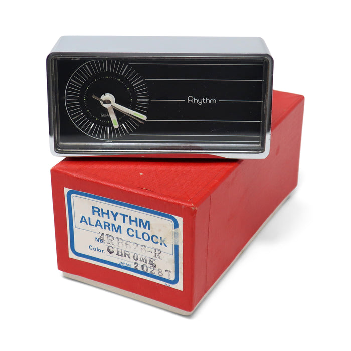 1960s Chrome Alarm Clock by Rhythm