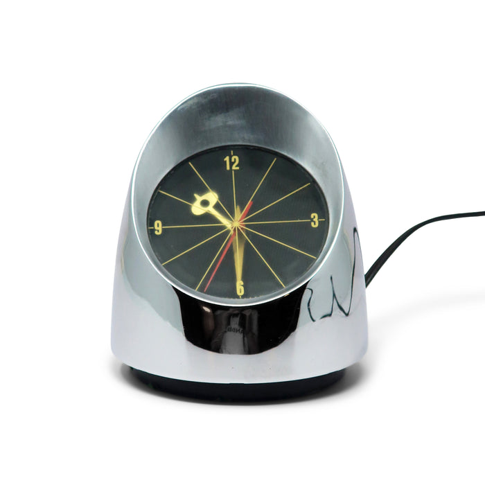 1960s Jefferson 500 Chrome Desk Clock