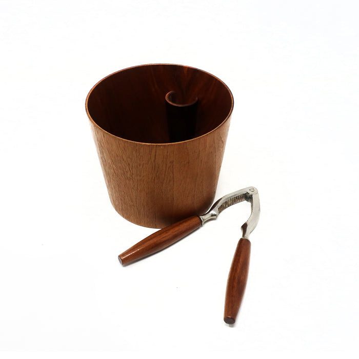 1960s Scandinavian Modern Teak Nutcracker and Bowl by Rainbow Wood