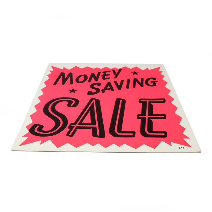 1960s Screen Printed "Money Saving Sale" Trade Sign