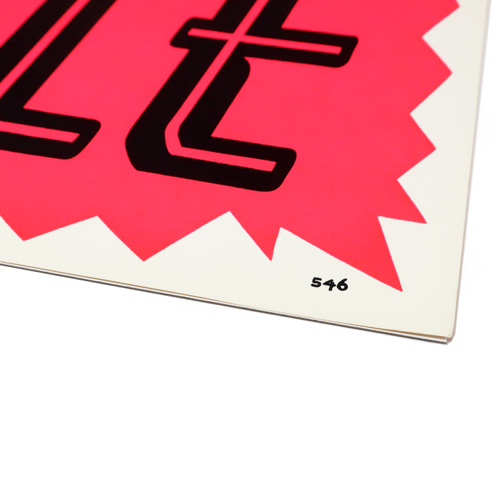 1960s Screen Printed "Money Saving Sale" Trade Sign