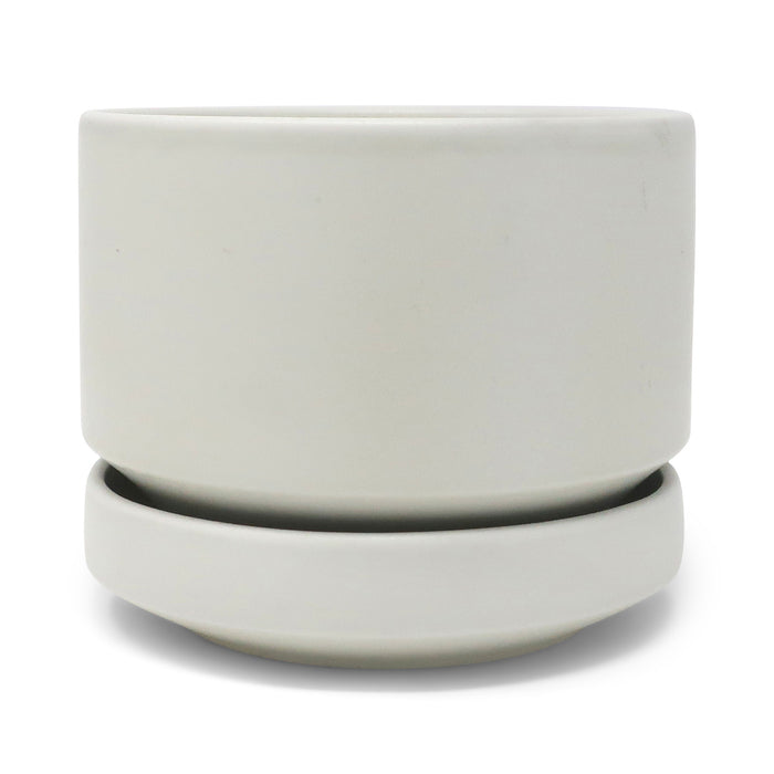 1960s White Modernist Planter by Richard Lindh for Arabia Finland