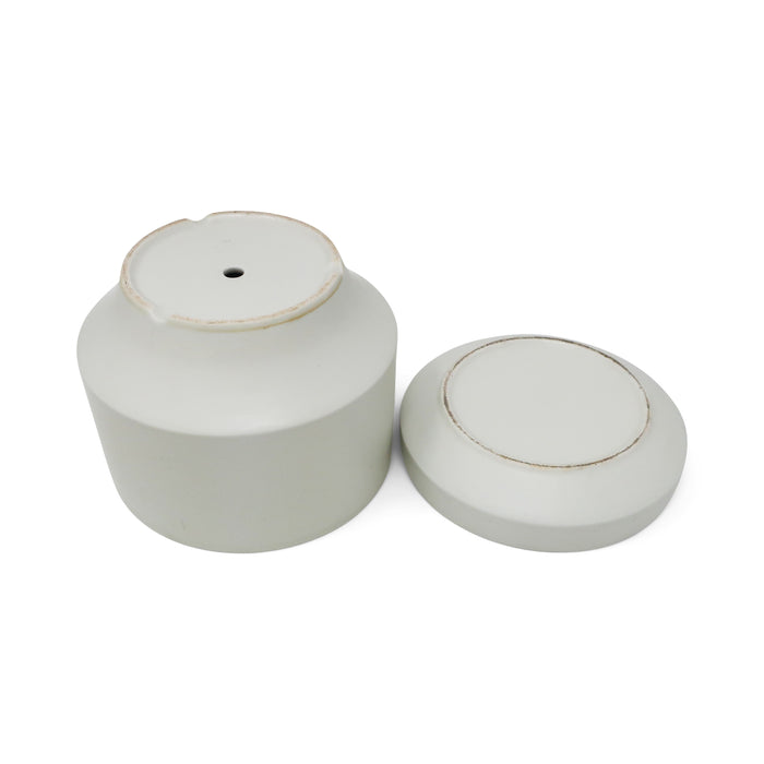 1960s White Modernist Planter by Richard Lindh for Arabia Finland