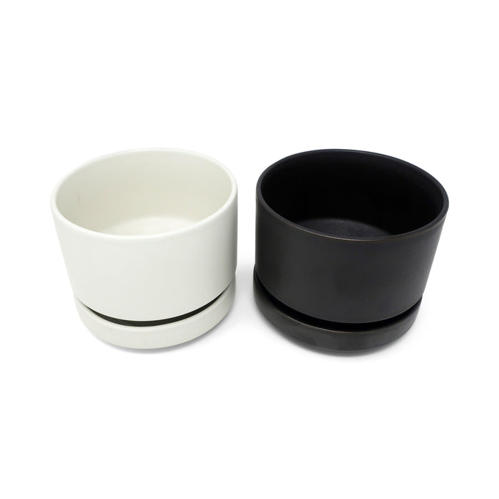 1960s White Modernist Planter by Richard Lindh for Arabia Finland