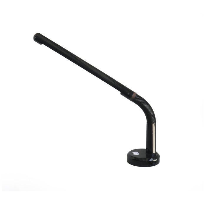 1970s Black Tube Desk Lamp