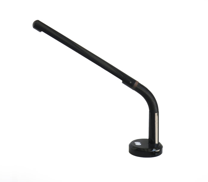1970s Black Tube Desk Lamp