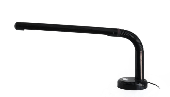 1970s Black Tube Desk Lamp