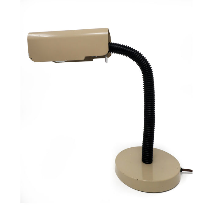 1970s Brown Metal Desk Lamp