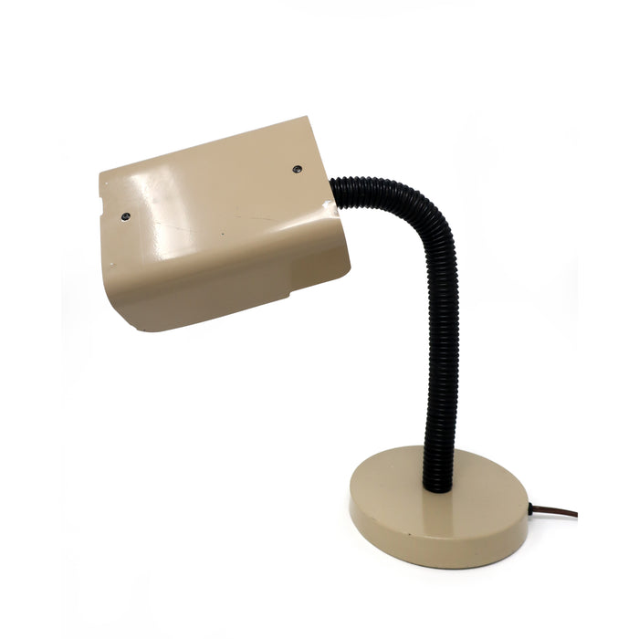 1970s Brown Metal Desk Lamp
