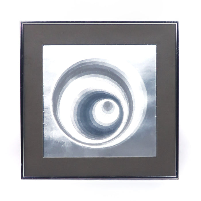 1970s Foil Op Art Print