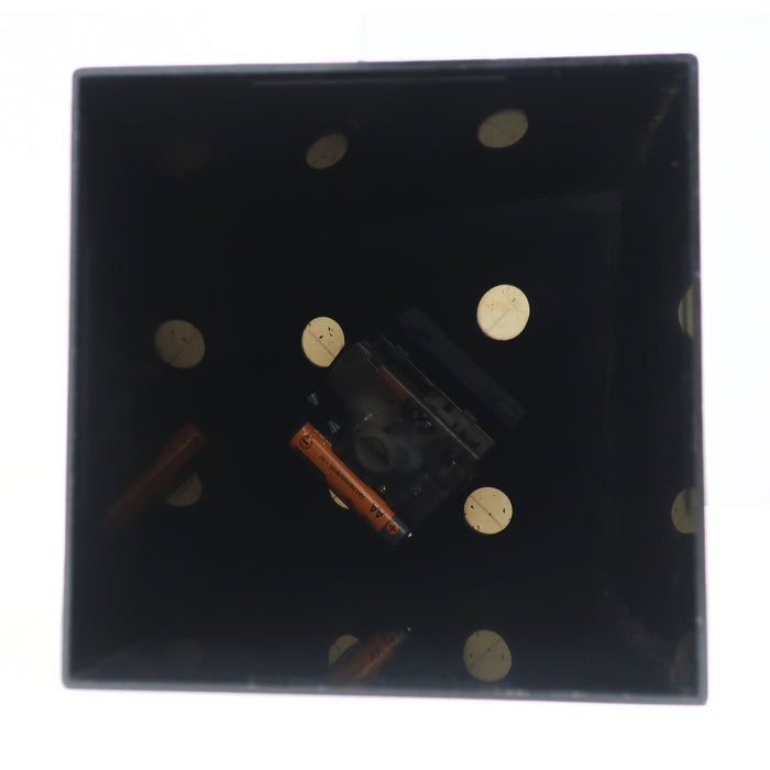 1970s Japanese Black Lucite Clock by Grace
