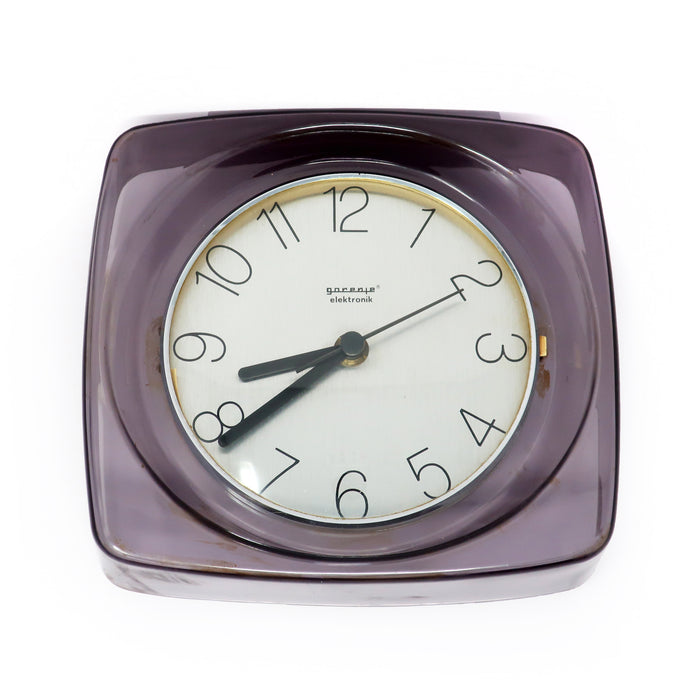 1970s Space Age Lucite Wall Clock by Gorenje