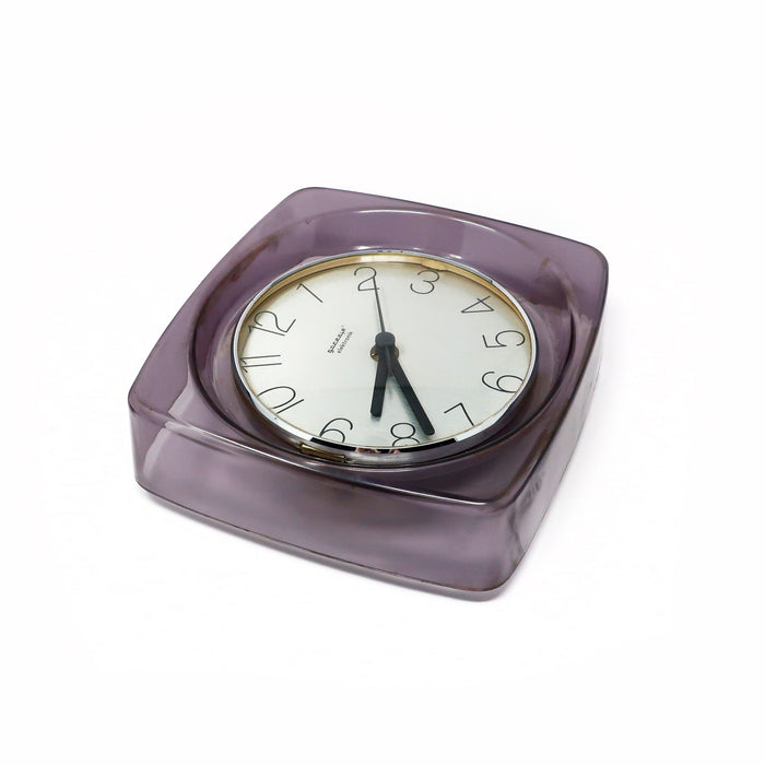 1970s Space Age Lucite Wall Clock by Gorenje