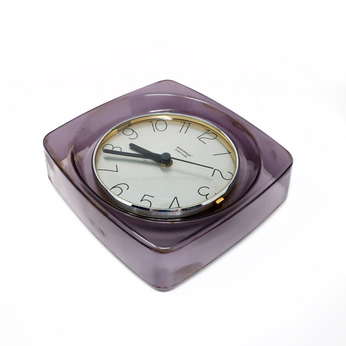 1970s Space Age Lucite Wall Clock by Gorenje