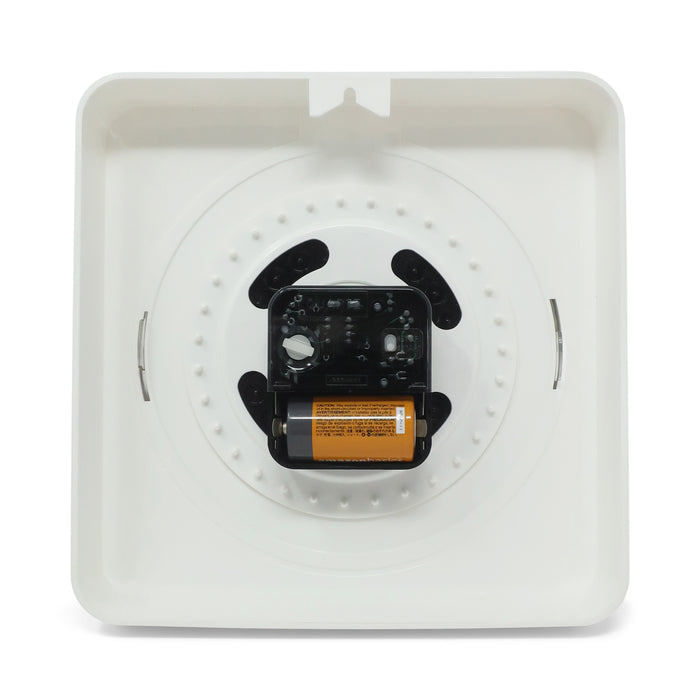 1970s White and Black Wall Clock by Kienzle