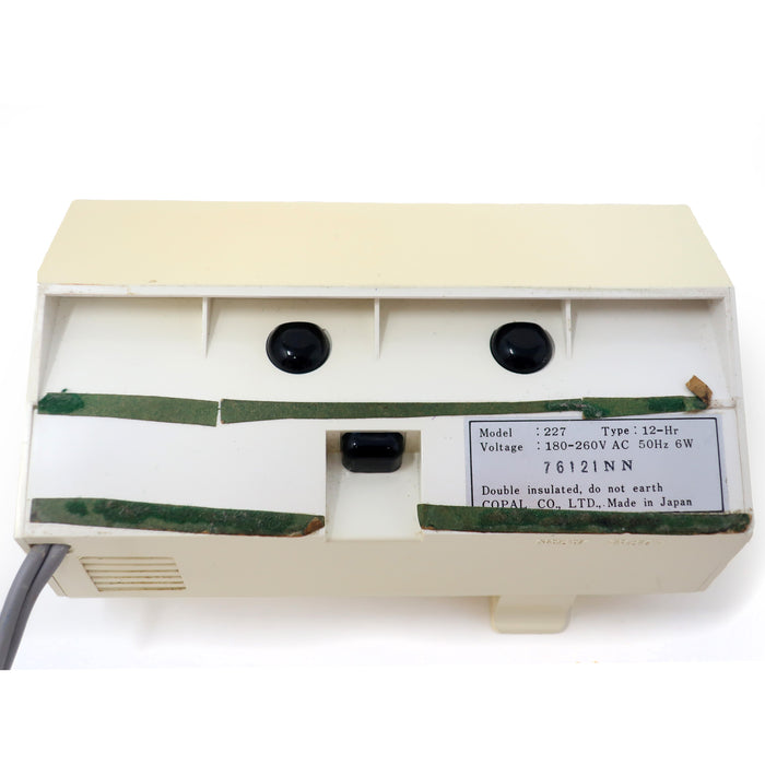 1970s White Copal Model 227 Flip Clock