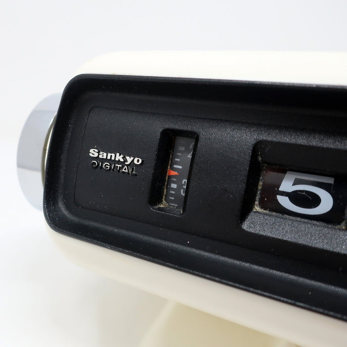 1970s White Sankyo Model 101 Digital Flip Clock