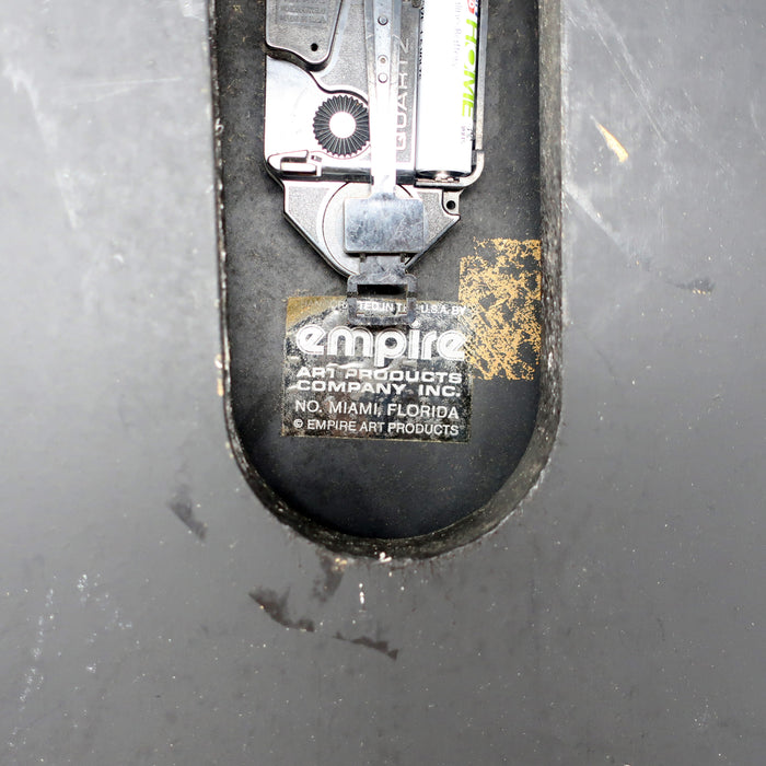 1980s Black Empire Art Wall Clock