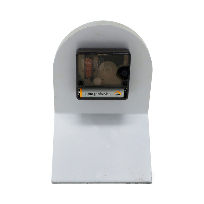 1980s Postmodern Benchmark Quartz Desk Clock