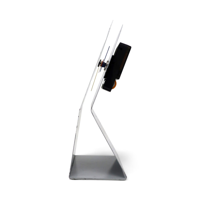1980s Postmodern Benchmark Quartz Desk Clock