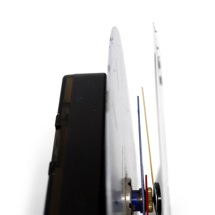1980s Postmodern Benchmark Quartz Desk Clock