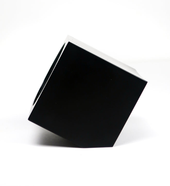 1980s Postmodern Black Canetti Desk Clock