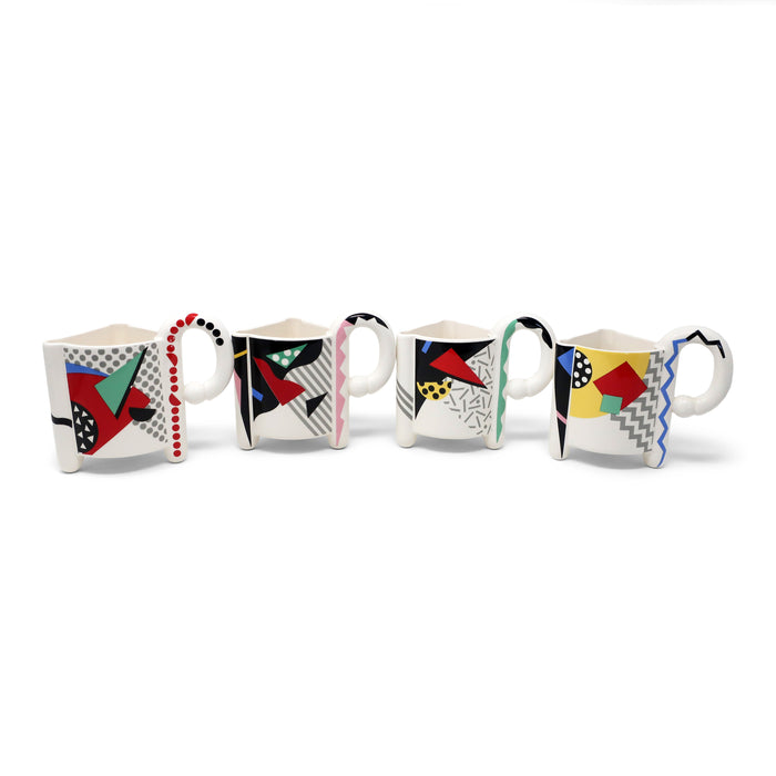 1980s Postmodern Kato Kogei Fujimori Carnival Mug and Plate Set
