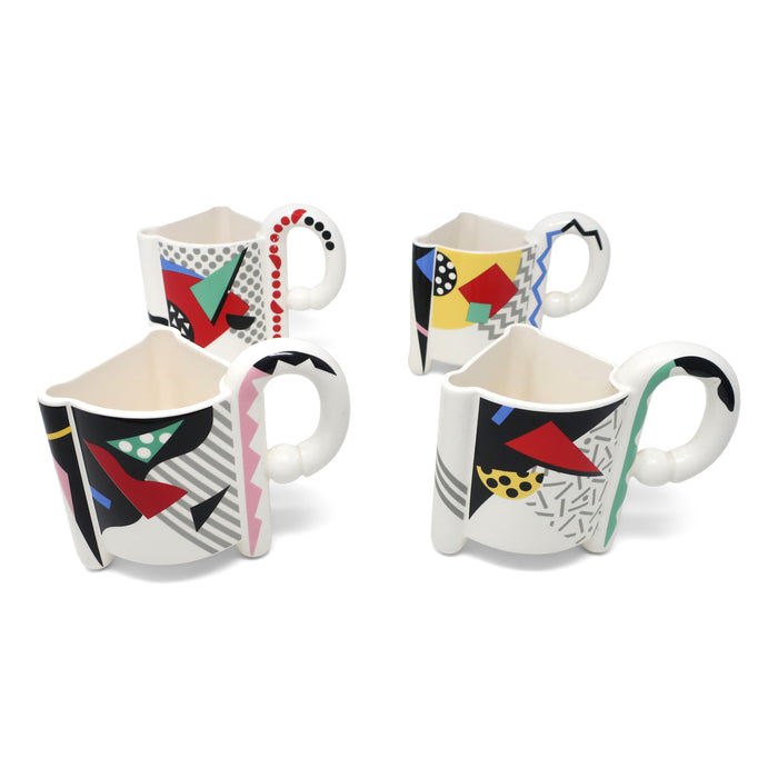 1980s Postmodern Kato Kogei Fujimori Carnival Mug and Plate Set