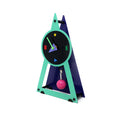 1980s Postmodern Multi-Colored Clock