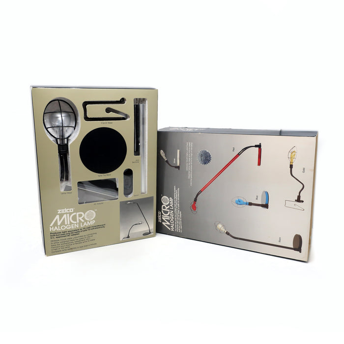 1980's Postmodern Zelco Micro Halogen Lamp