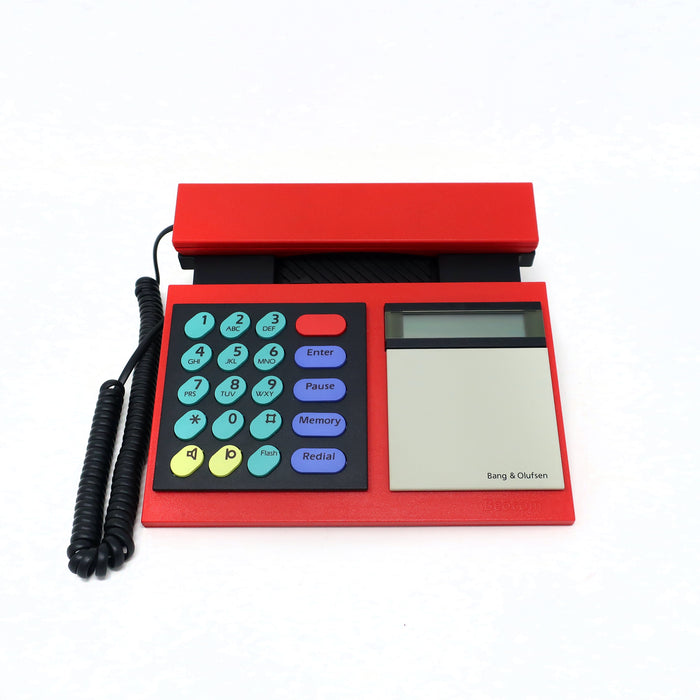1980s Red Bang & Olufsen Beocom 2000 Phone