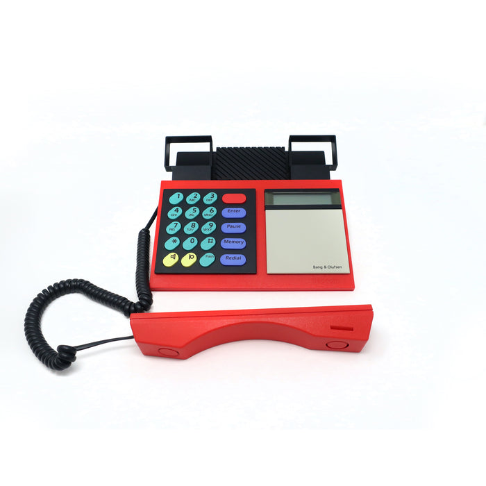 1980s Red Bang & Olufsen Beocom 2000 Phone