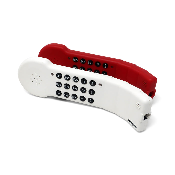 1980s Red Swisstel Postmodern Bendable Telephone