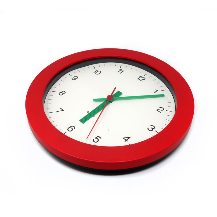 1980s Red, White and Green Wall Clock by Junghans