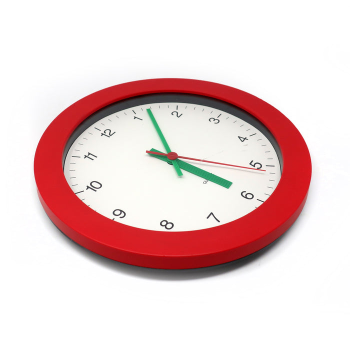 1980s Red, White and Green Wall Clock by Junghans