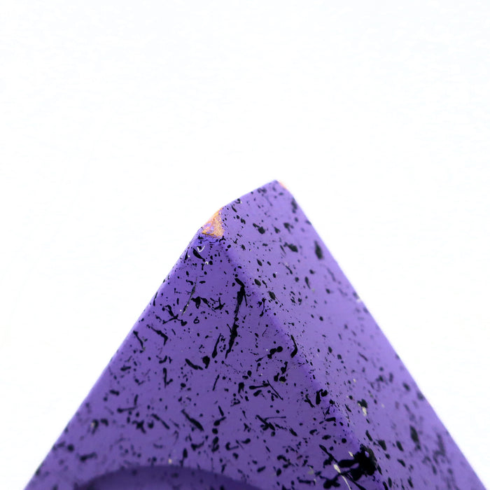 1980s Triangular Splatter Paint Desk Clock