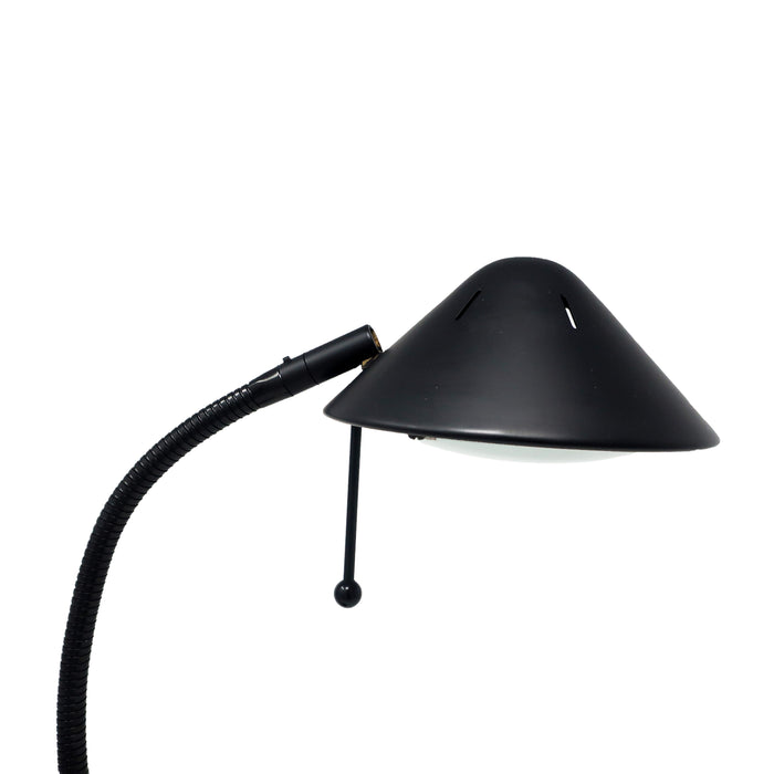 1990s Postmodern Wood and Metal Desk Lamp