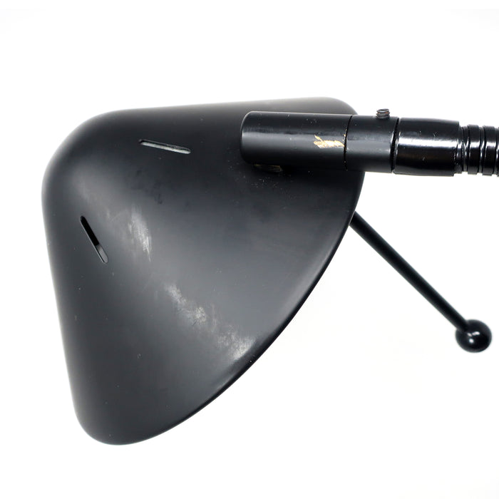 1990s Postmodern Wood and Metal Desk Lamp