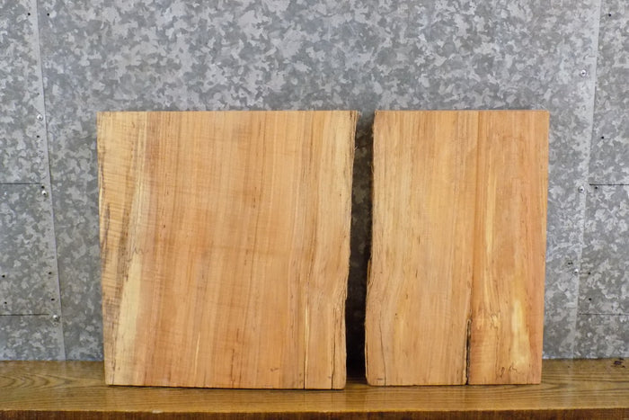 2- Partial Live Edge Maple Craft Pack/DIY Charcuterie Boards 14388-14389