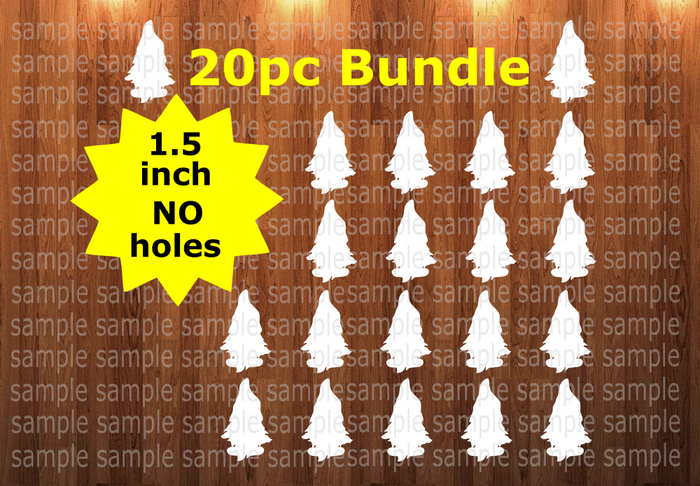 20pc bundle - 1.5 inch Gnome (great for badge reels & hairbow centers)