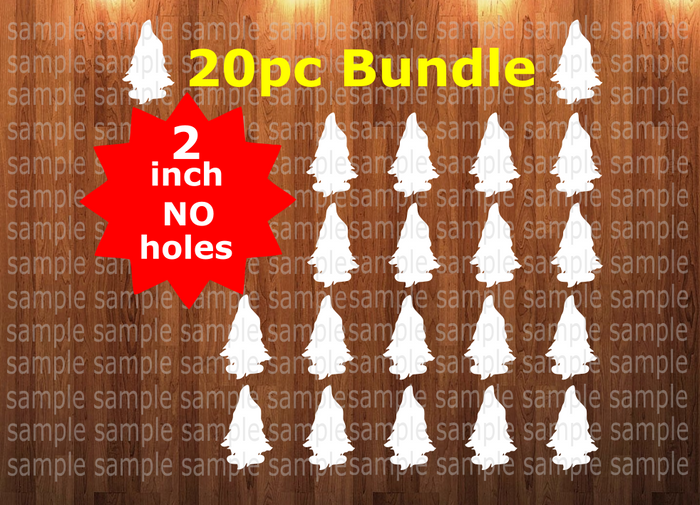20pc bundle - 2 inch Gnome with feet (great for badge reels & hairbow centers)