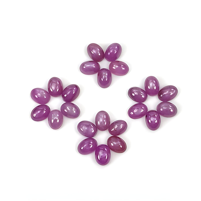 pink sapphire oval cabochon