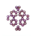pink sapphire round cabochon