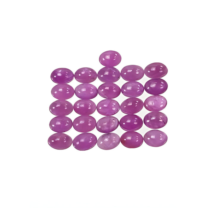 pink sapphire oval shape cabochon