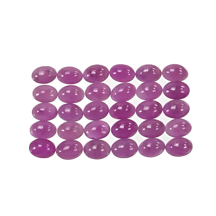pink sapphire oval cabochon