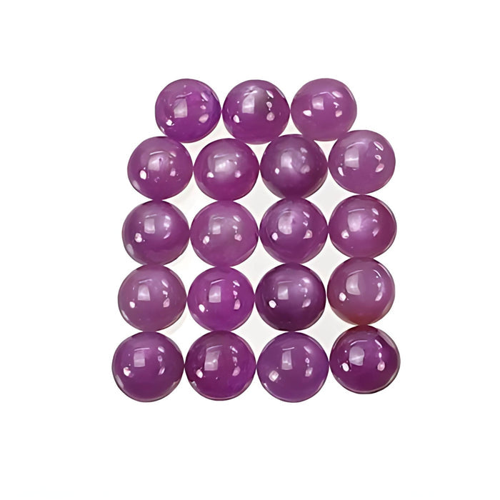 pink sapphire round cabochon